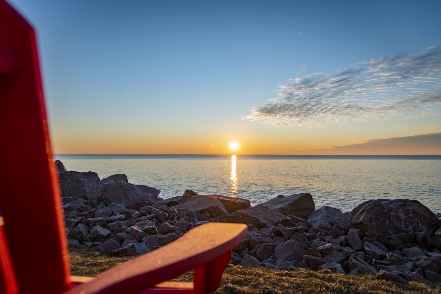 At Carthage, you?ll wake up to sunrises over Lake Michigan ?